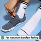 Mid-Cut Retro Barefoot Socks - White
