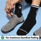 Mid-Cut Retro Barefoot Socks - Black