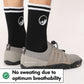 Mid-Cut Retro Barefoot Socks - Black