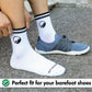 Mid-Cut Retro Barefoot Socks - White