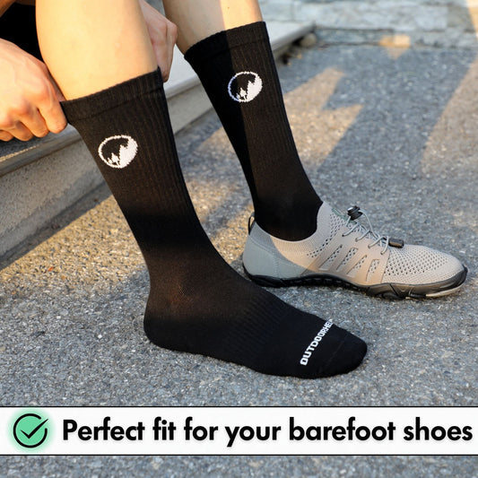 High Barefoot Sports Socks - Black