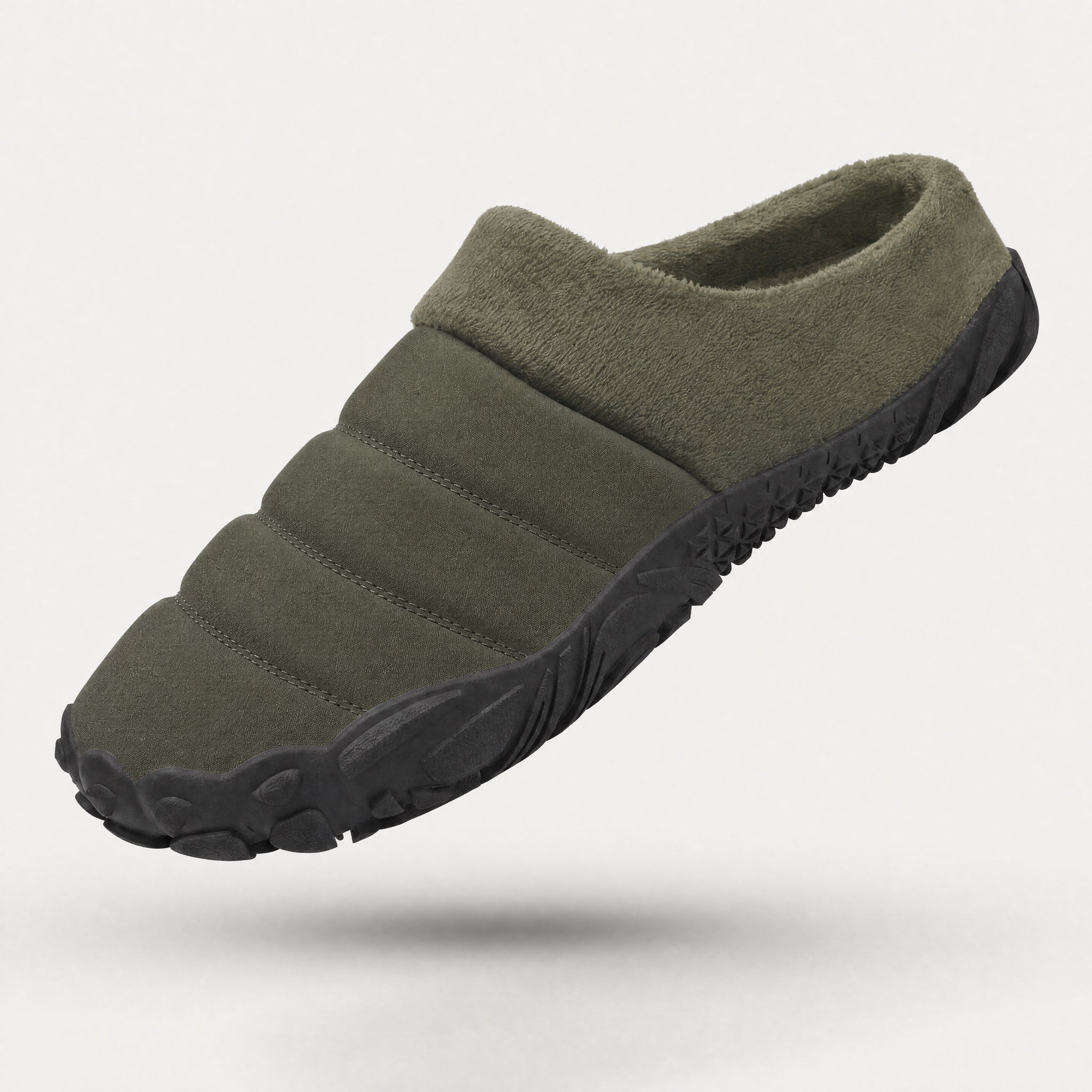 Cosy Max Slippers in green, product shot