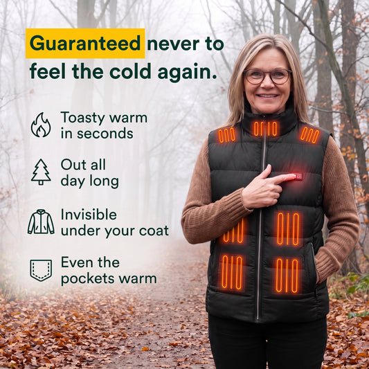 SmartHeat Heated Gilet, the benefits at a glance