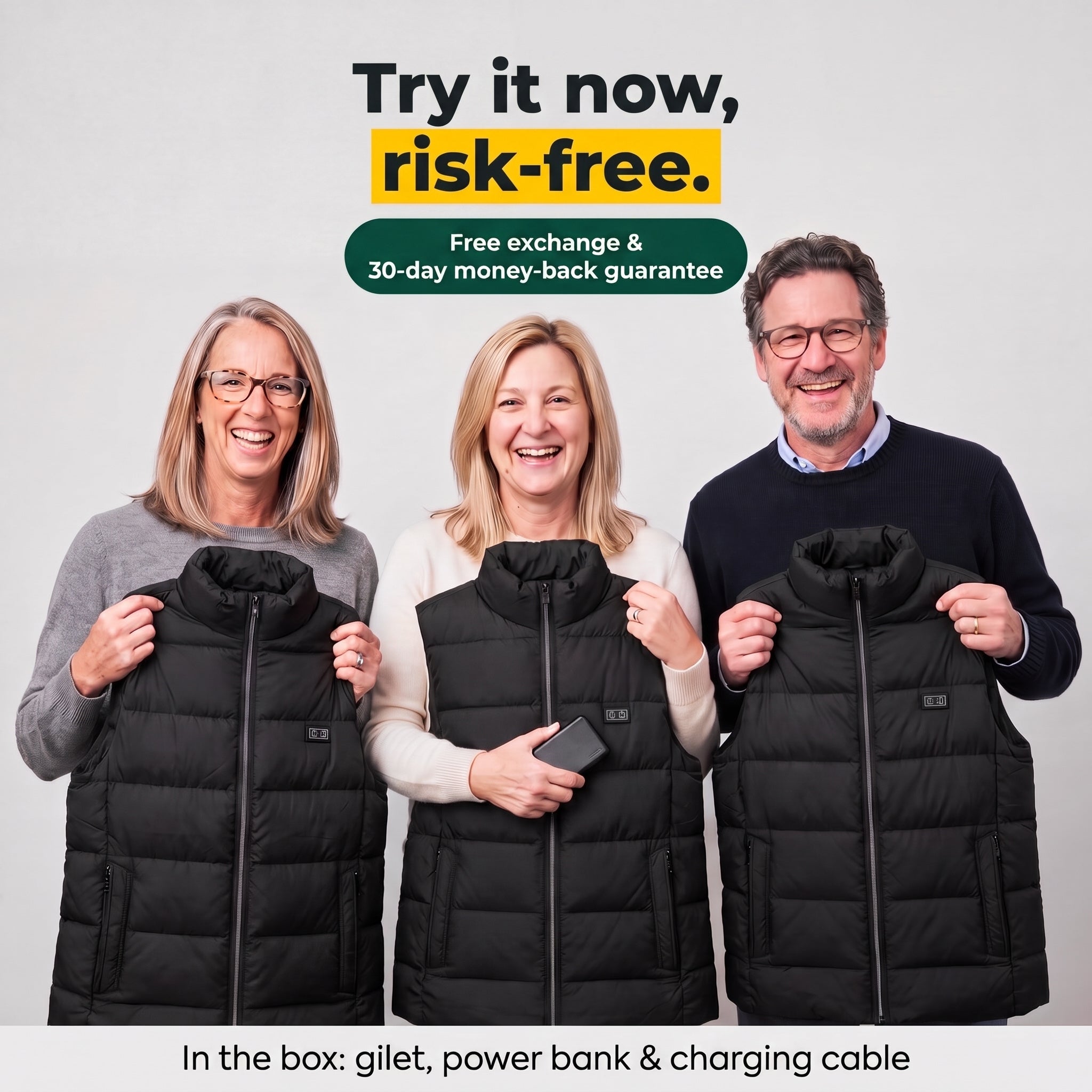 SmartHeat Heated Gilet, try it risk-free