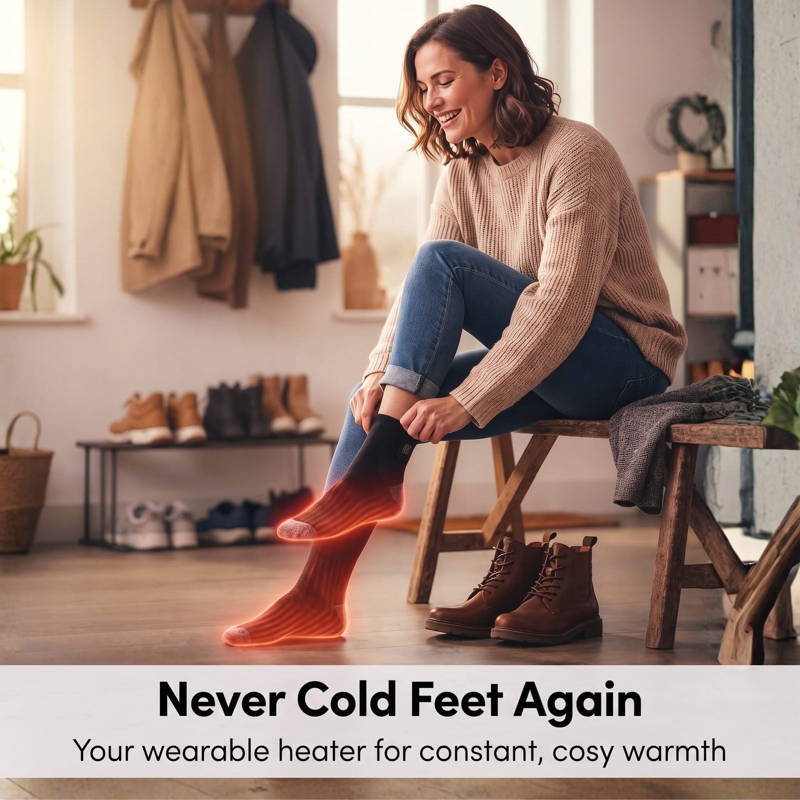 SmartHeat Heated Socks, never cold feet again