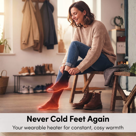 SmartHeat Heated Socks, never cold feet again