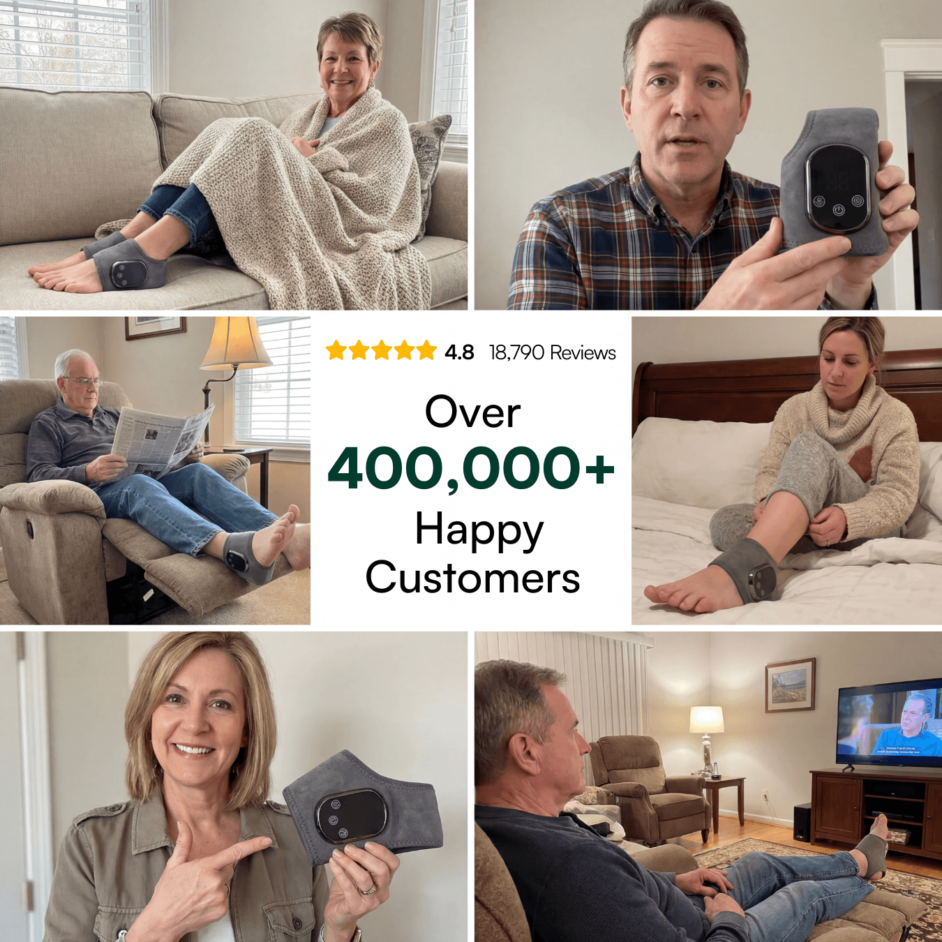 3-In-1 TripleFusion Foot Massager