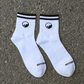 Mid-Cut Retro Barefoot Socks - White
