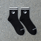 Mid-Cut Retro Barefoot Socks - Black